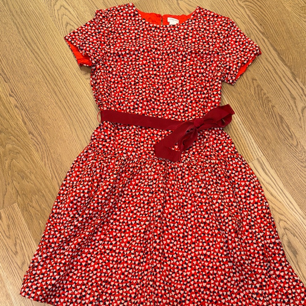 Crewcuts Red and White Heart Valentines Day dress